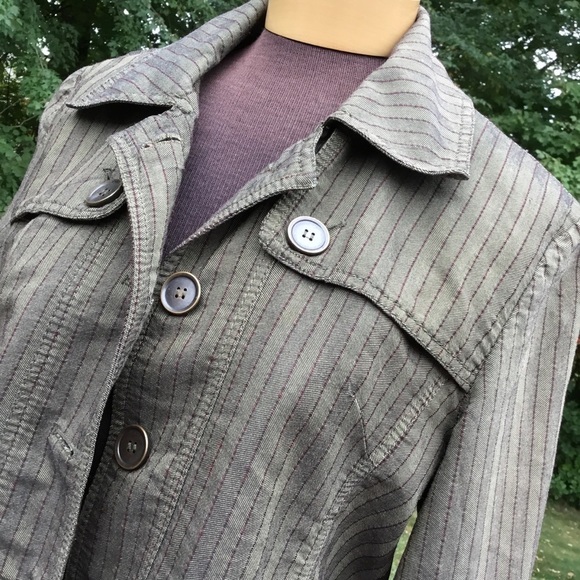 Mrs Pepper olive blazer/light jacket size Med - Picture 3 of 7